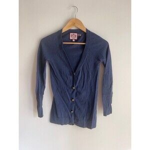 Navy Juicy Couture Button Up Cardigan Small